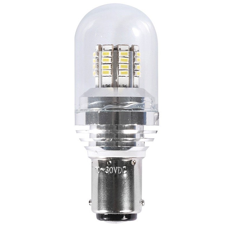 Lampadina BA15D a LED 12/24V 3W 280Lm 3000K Bianco Caldo