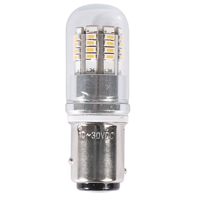 Lampadina LED BAY15D 12/24V 2,5W 240 Lumen Luce Bianca 3000K