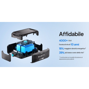 Bluetti B300K Batteria di Espansione 2764,8 Wh per AC200 AC300 AC500
