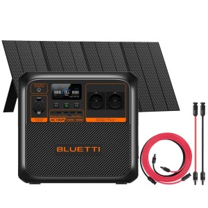 Bluetti AC180P + PV350 Pannello 350W + Kit connessione 5mt Power Station Premium Portatile 1440Wh 1800W