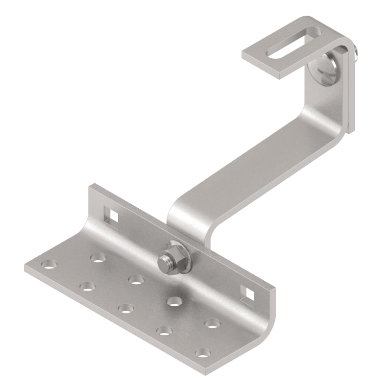Inox A2 Adjustable Solar hook for roofs 140x56x3mm 20+