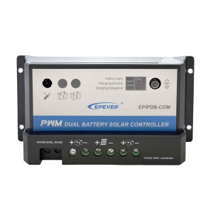 Regolatore PWM 12/24V 10A di carica Doppia Batteria Camper Barca Baita