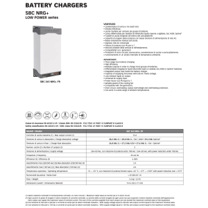 Quick SBC NRG+ Mini 365FR Caricabatterie 15A 24V 3 uscite 114x252x71mm
