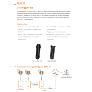 Solis S2-WL-ST-4Pin Chiavetta Wi-Fi LAN connettore a 4-Pin