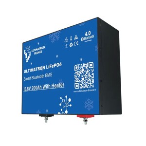 Ultimatron LiFePO4 12V 200Ah ULM-12-200H Batteria al Litio BMS Smart Bluetooth Camper (iva 22)
