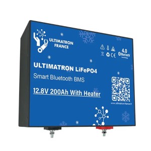 Ultimatron LiFePO4 12V 200Ah ULM-12-200H Batteria al Litio BMS Smart Bluetooth Camper (iva 22)