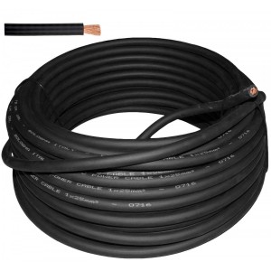 Cavo Alimentazione Batteria Nero 25mmq venduto a metro N50824001256