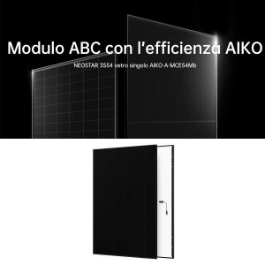 AIKO NEOSTAR AIKO-A-MCE54Mb 3S54 470W Mono-Glass Pannello Solare min 8pz