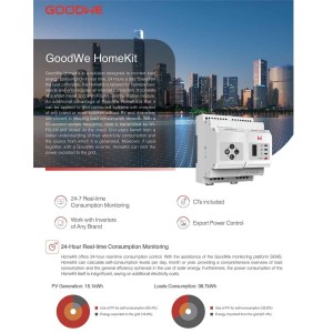 GoodWe HK1000 120A 40mA 110/230Vac HOMEKIT HK1000 Smart meter con Wifi/LAN per registrazione consumi Monofase