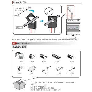 GoodWe GM330 120A 40mA 230/400Vac Smart Meter per impianti Trifase