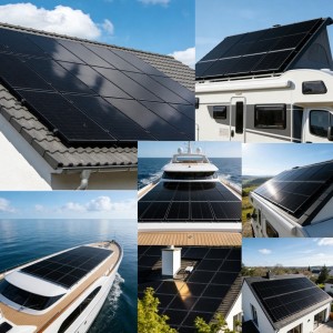 SZBC-110 Pannello fotovoltaico 110W 12V Back Contact per veicoli e Off-Grid