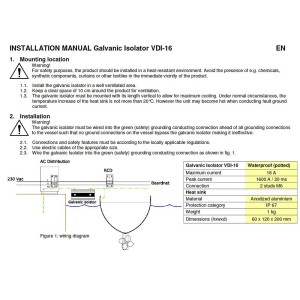 VICTRON Isolatore Galvanico 16A VDI-16 60x120x200mm