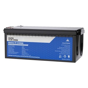 Batteria LiFePO4 12V 200Ah con 100A BMS 12.8V 2560Wh