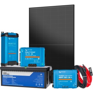 12V 450W All-in-One 2560Wh Storage G1 Photovoltaic Kit to power Camper Boat