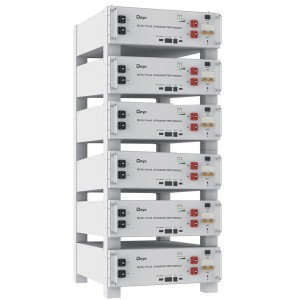 Sistema accumulo 30.72 kWh DEYE: batteria litio LiFePO4 + inverter 6kW