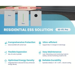 Batteria DEYE 10,24 kWh con inverter ibrido monofase 6 kW