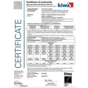 DEYE Sistema di accumulo 30.72kWh Inverter 6kW SG05LP1 + 6 SE-F5-Pro-C