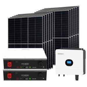 Kit fotovoltaico Off Grid 6000-5400W Growatt Dyness accumulo 10.24kWh Baita Casa Kit anti Lockdown Energetico