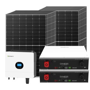Kit fotovoltaico Off Grid 6000-8100W Growatt Dyness accumulo 10.24kWh Baita Casa Kit anti Lockdown Energetico