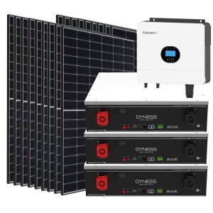 Growatt Dyness 6000-8100W Off Grid Photovoltaic Kit with 15.36kWh Storage for Home Cabin Anti-Lockdown Energy Kit