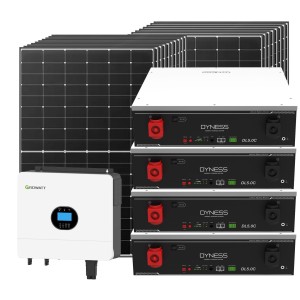 Kit fotovoltaico Off Grid 6000-8100W Growatt Dyness accumulo 20.48kWh Baita Casa Kit anti Lockdown Energetico