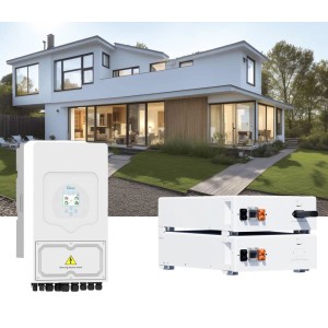 Kit fotovoltaico Off Grid 6000-9000W DEYE SE-F5-PRO accumulo 10.24kWh Baita Casa Kit Anti Lockdown Energetico