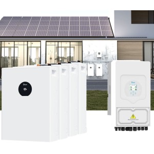 Kit fotovoltaico Off Grid 6000-9000W DEYE SE-F5-PRO accumulo 20.48kWh Baita Casa Kit Anti Lockdown Energetico